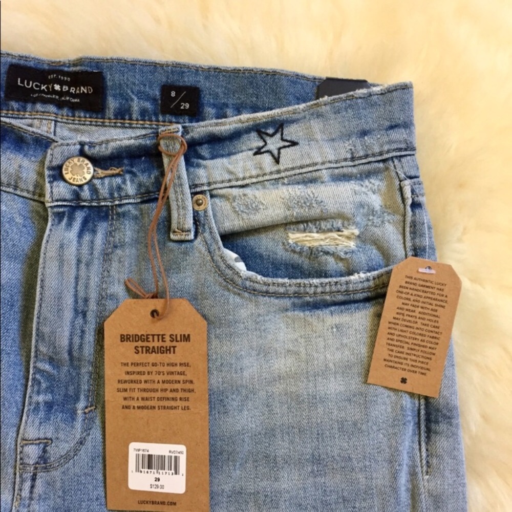 Lucky Brand Bridgette Slim Straight Leg Jeans - Picture 4 of 7